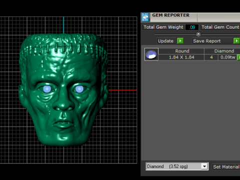 Sklet ring 3D printable PENDANT Modelo de Impressão 3D