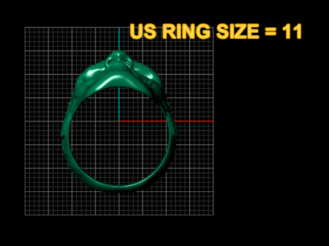 Sklet ring 3D printable PENDANT 3D प्रिंट मॉडल