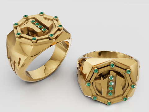Buy Emerald Antoine Constantin Collection Personalised PENDANT 3D-Druckmodell
