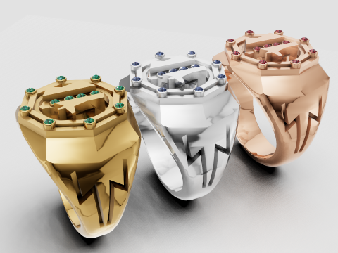 Buy Emerald Antoine Constantin Collection Personalised PENDANT 3D Print Model