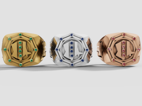 Buy Emerald Antoine Constantin Collection Personalised PENDANT 3D Print Model