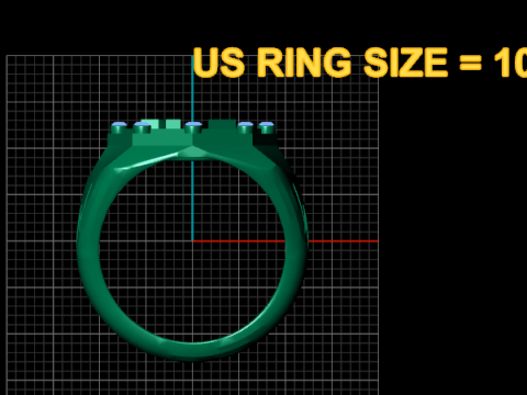 Buy Emerald Antoine Constantin Collection Personalised PENDANT 3D Print Model