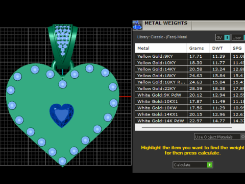 Heart Eil Blue Eye Bohemian Charms Diy Earrings Necklace PANDANT 3D Print Model