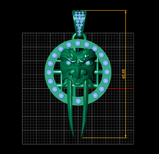 Vintage Gold PENDANT 3D प्रिंट मॉडल .c4d .max .obj .3ds .fbx .stl .blend