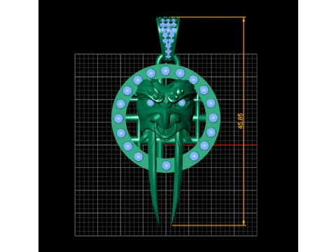 PINGENTE DE Ouro Vintage Modelo de Impressão 3D