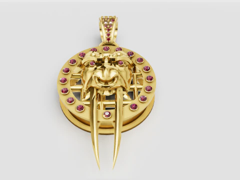 Vintage Gold PENDANT 3D Print Model