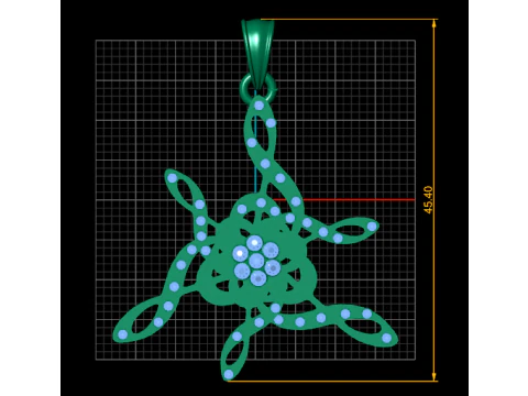 地球ペンダント Beyond byTakayas PENDANT 3Dプリントモデル