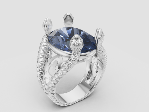 Oval Design Garnet pendant 3D Print Model