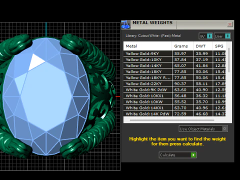 Oval Design Garnet pendant 3D Print Model