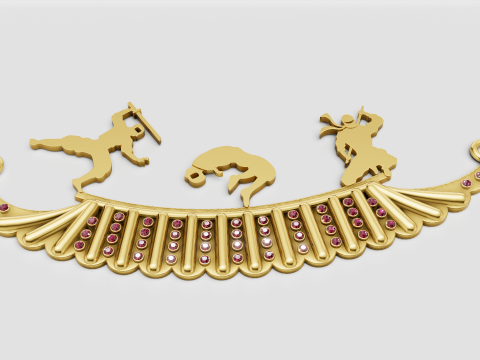 Buy Joyalukkas 22k Yellow Gold pendant 3D Print Model