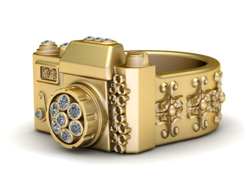 Camera Clock Pendant Modèles 3D en vedette