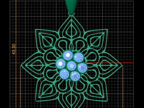 Yellow Gold Necklaces pendent 3D Print Model