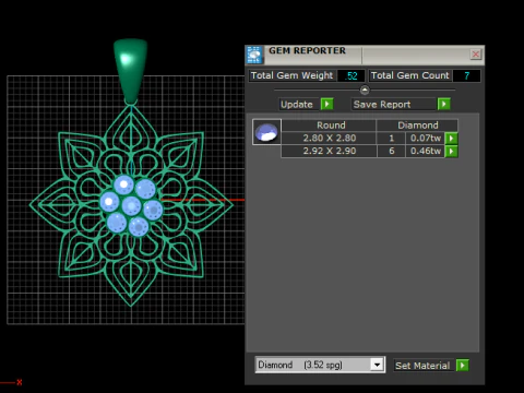 Yellow Gold Necklaces pendent 3D Print Model