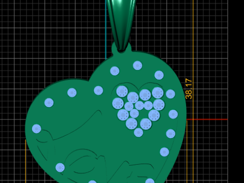 Heart love pendant 3D 打印模型