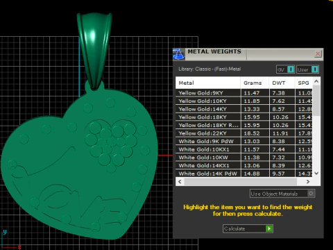 Heart love pendant 3D Print Model