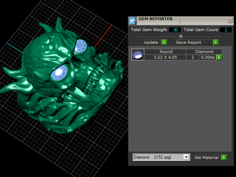 Skull gold pendent 3D Print Model