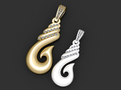 Handcrafted designer pendant 3D-Druckmodell