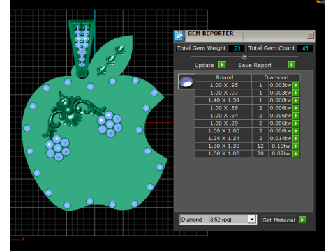 Bitten apple pendant 3D Принт Модель