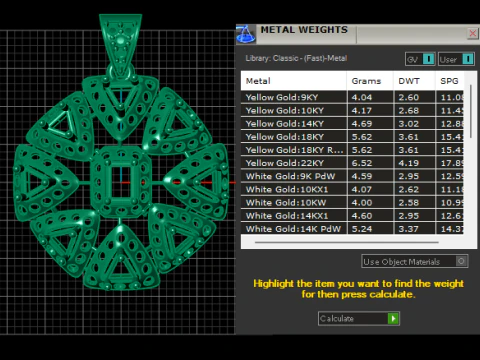 Ruby cluster pendant 3D Print Model