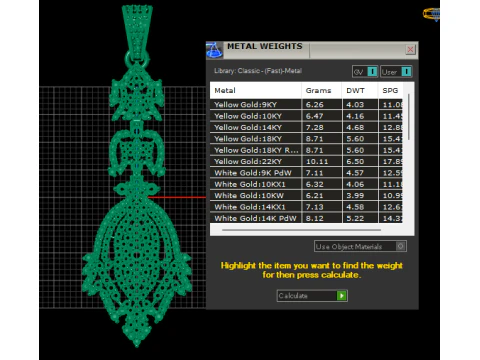 Teardrop diamond pendant 3D Print Model