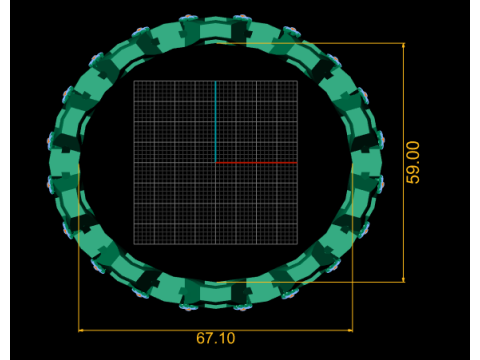 Honeycomb rose gold ring Modèles 3D en vedette