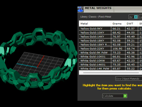 Honeycomb rose gold ring 3D Print Model