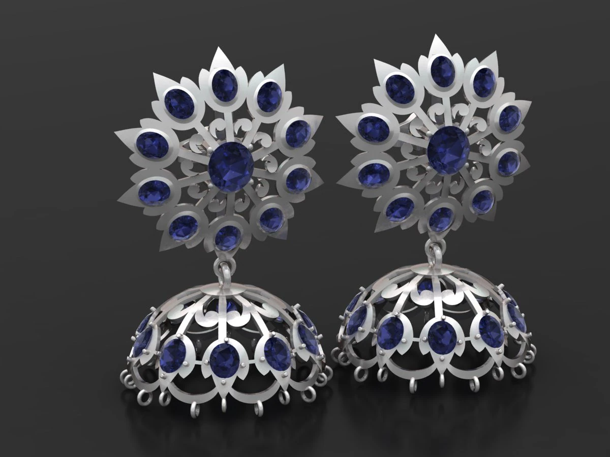Diamond-studded design pendant 3D Print Model .c4d .max .obj .3ds .fbx .stl .blend 