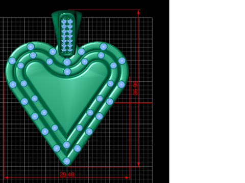Gold diamond pendant Modèles 3D en vedette