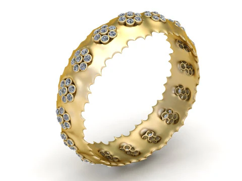 Gold bangles design 3D Print Model