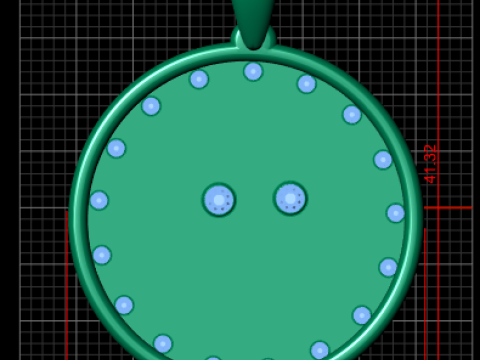 Custom text pendant Modelo de Impressão 3D