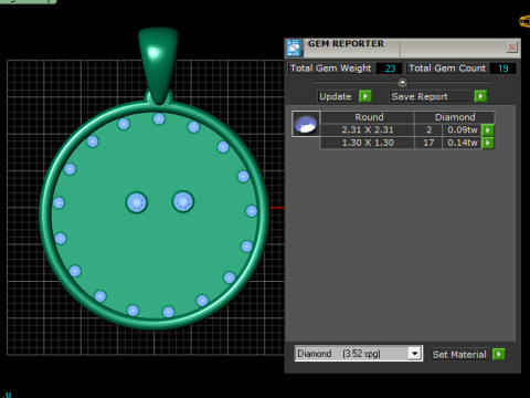 Custom text pendant Modelo de Impressão 3D