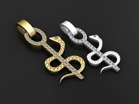 Custom CAD pendant 3D Print Model