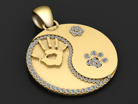 Pet lover jewelry 3D 프린트 모델