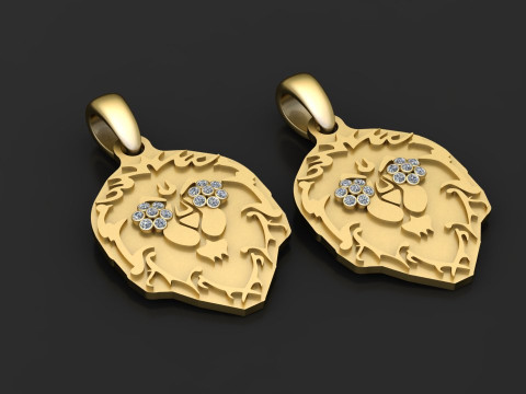Diamond eye pendant 3D Print Model