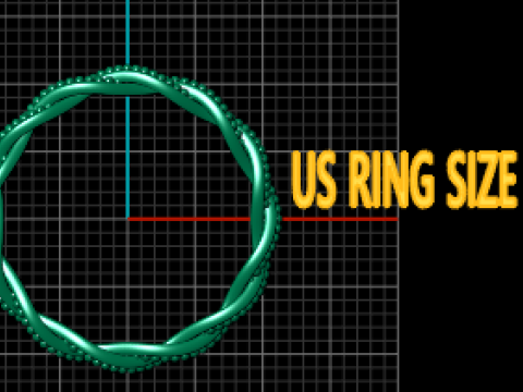 Twisted gold ring 3D प्रिंट मॉडल