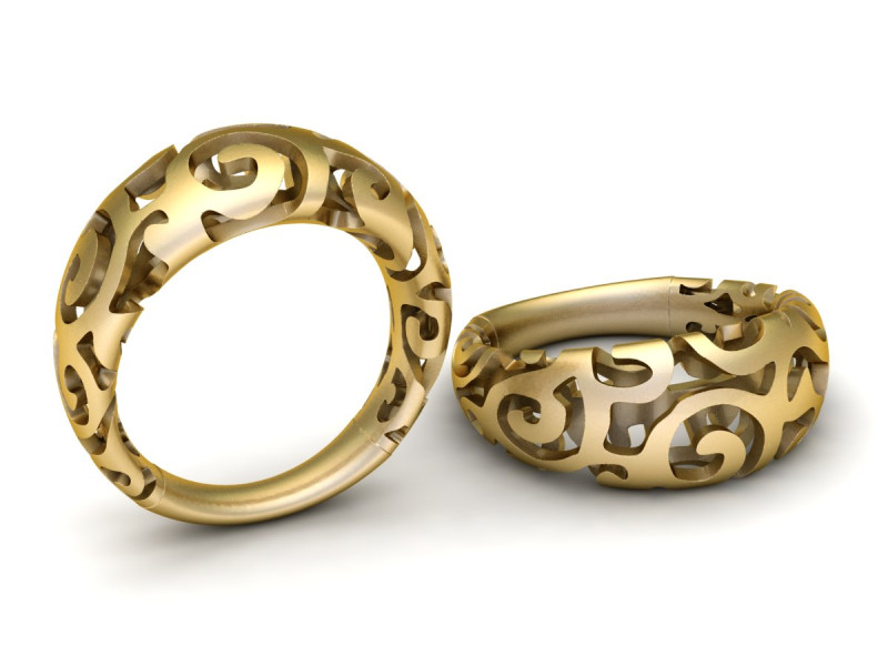 STYLISH FASHIONABLE RING 3Dプリントモデル .c4d .max .obj .3ds .fbx .stl .blend