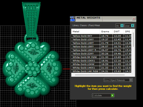 Floral pendant design 3D Print Model