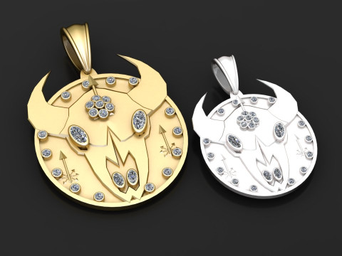Tribal medallion jewelry Modèles 3D en vedette