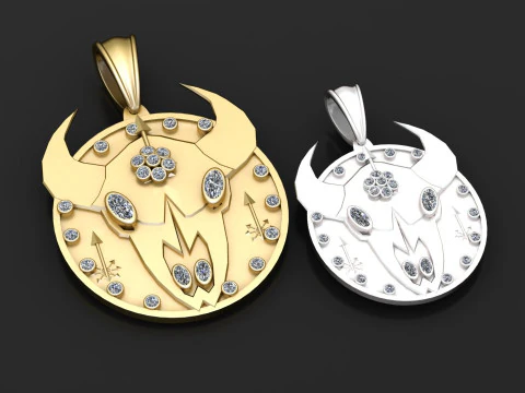 Tribal medallion jewelry 3D Print Model