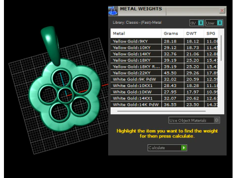 Floral pendant design 3D Print Model