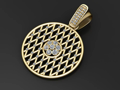 Geometric pendant design 3D Print Model