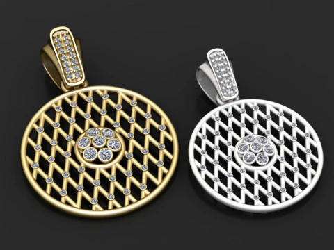 Geometric pendant design 3D Print Model