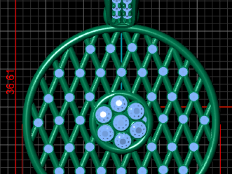 Geometric pendant design Modèles 3D en vedette