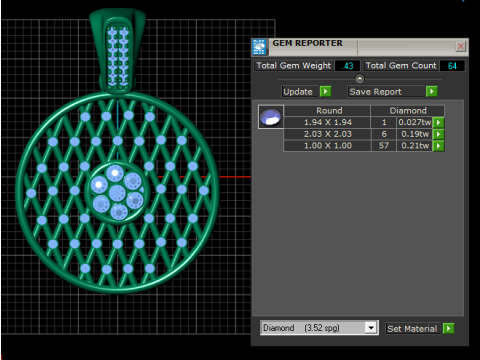 Geometric pendant design Modèles 3D en vedette