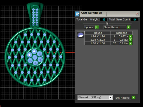 Geometric pendant design 3D Print Model
