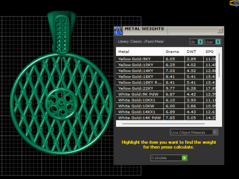 Geometric pendant design Modèles 3D en vedette