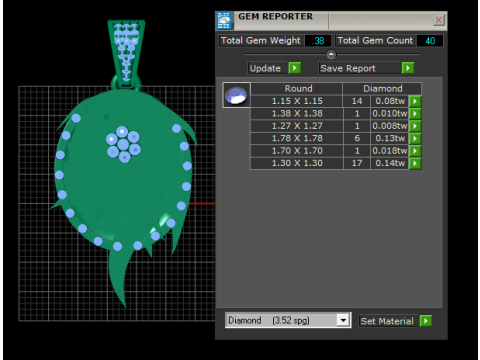Gear flame pendant 3D-printmodel