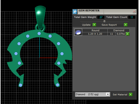 Abstract crescent pendant 3D Print Model