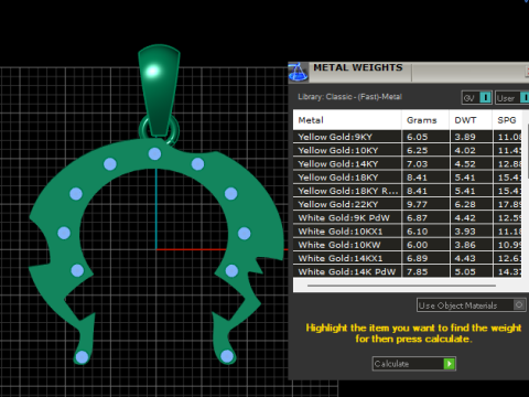 Abstract crescent pendant 3D Print Model
