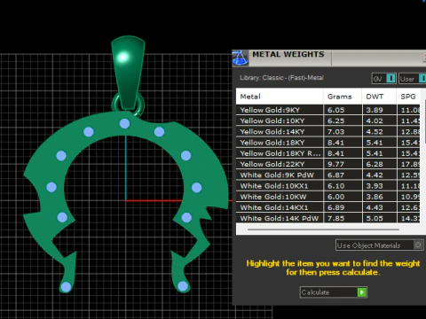 Abstract crescent pendant 3D Print Model